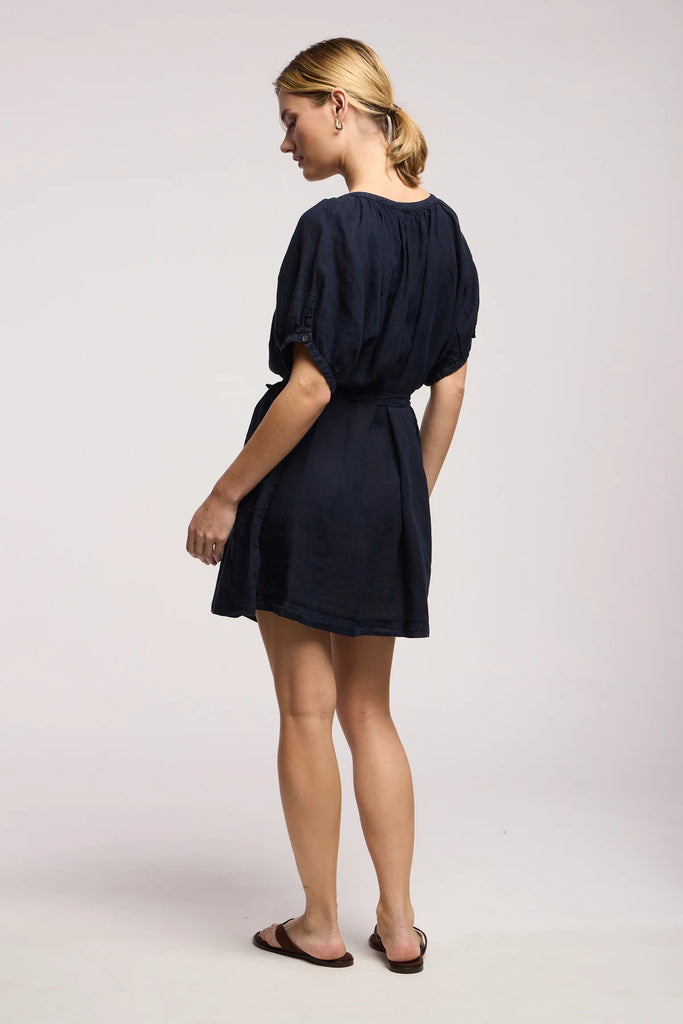 KAYELLA Short Sleeve Dress in Navy
