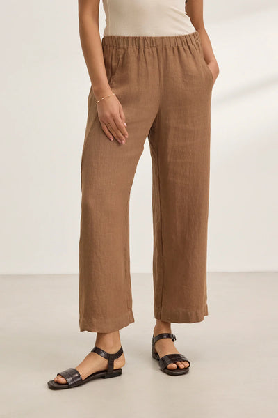 LOLA Linen Pants in Bark