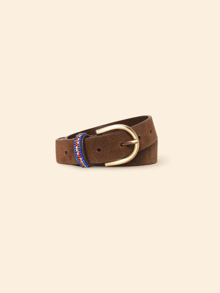 BRIX Leather Belt in Deep Brown