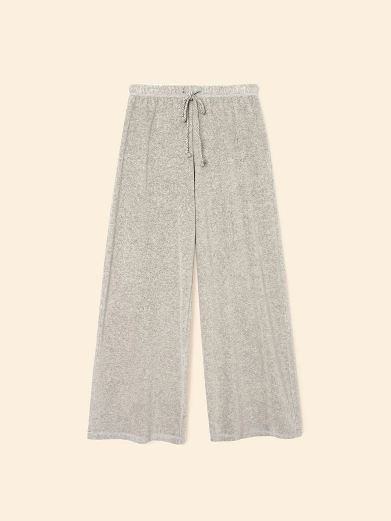 MANON Velour Sweatpants in Heather Grey
