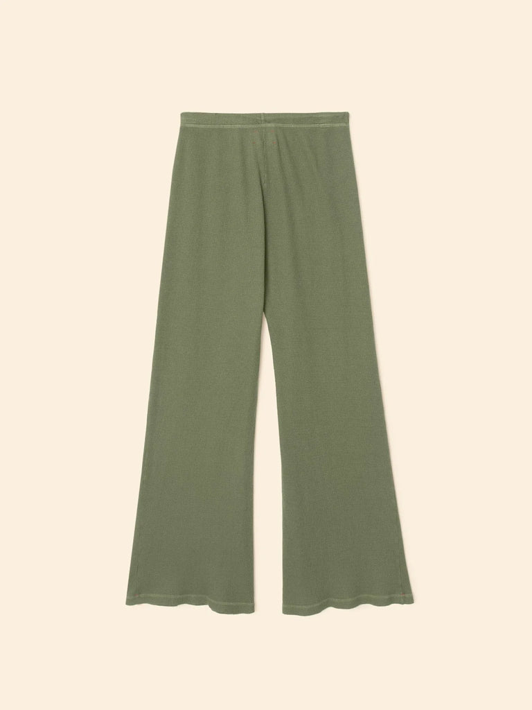 MANON Waffle Pants in Washed Army