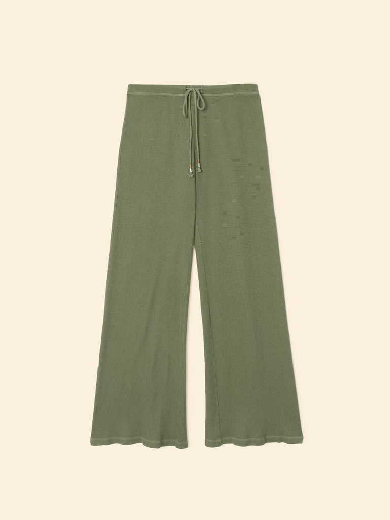 MANON Waffle Pants in Washed Army