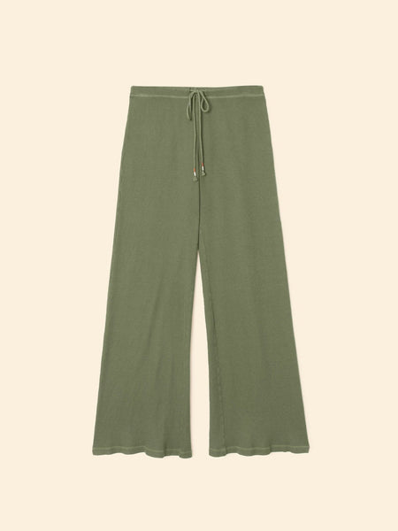 MANON Waffle Pants in Washed Army