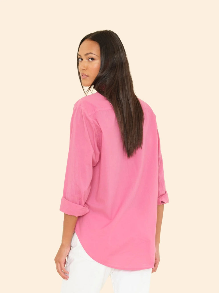BEAU Long Sleeve Shirt in Berry Rose