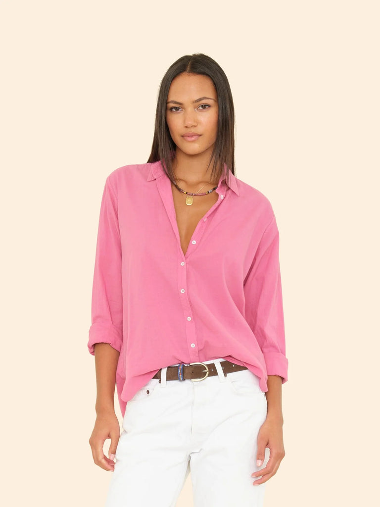 BEAU Long Sleeve Shirt in Berry Rose