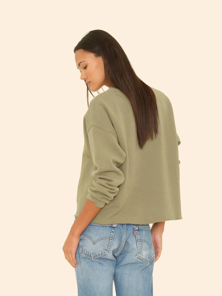 HONOR Crew Sweatshirt in Olive Leaf