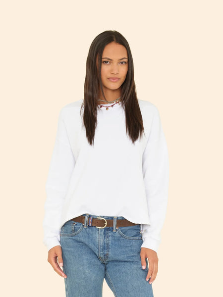 HONOR Crew Sweatshirt in White