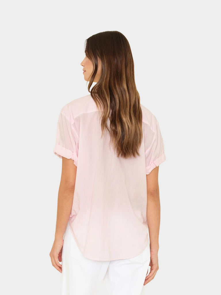 CHANNING Short Sleeve Shirt in Pale Rose