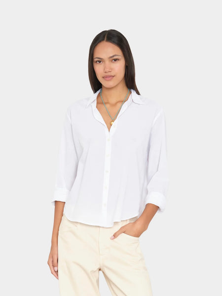 BOWIE Long Sleeve Shirt in White