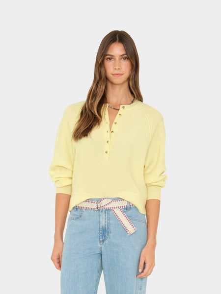 GRIFFIN Cashmere Sweater in Butter Yellow