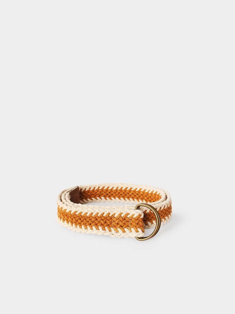 TANNER Woven Belt in Honey Wheat