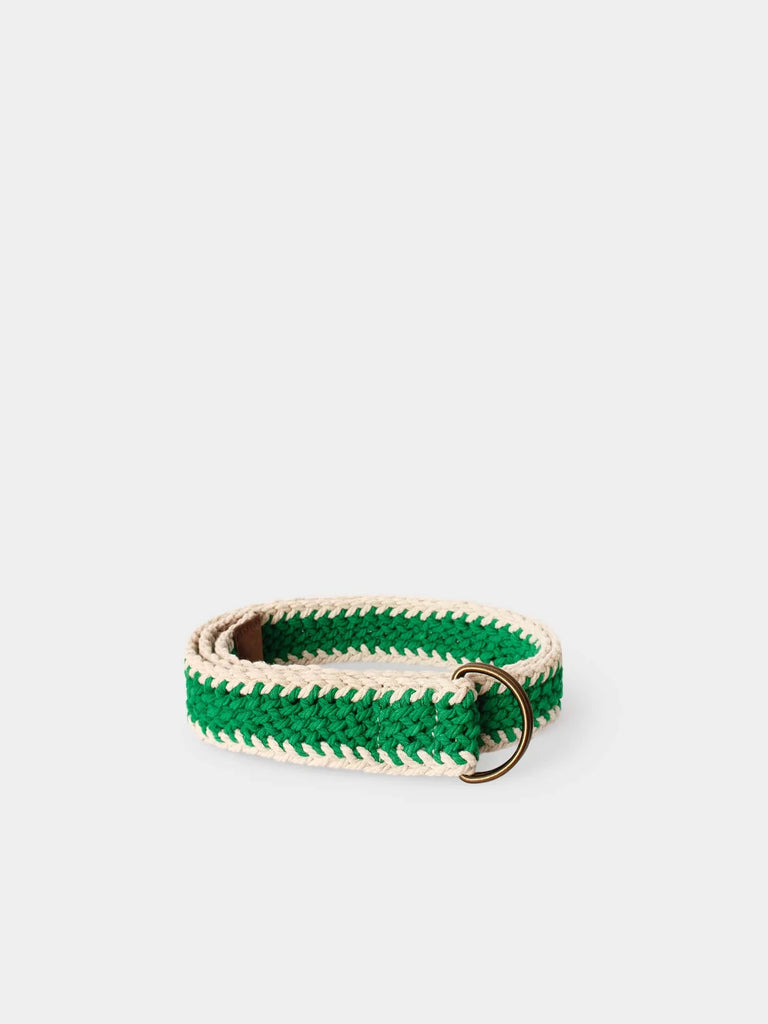 TANNER Woven Belt in Kelly Green