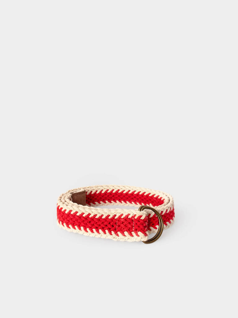TANNER Woven Belt in Mars Red