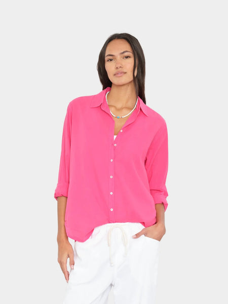 BEAU Long Sleeve Shirt in Fuchsia Pink