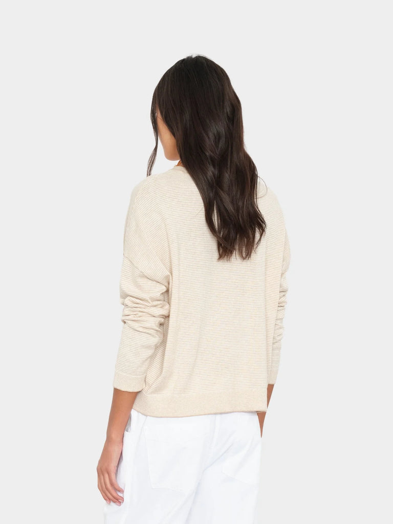 SPARROW Cotton/Cashmere Sweater in Sand Salt