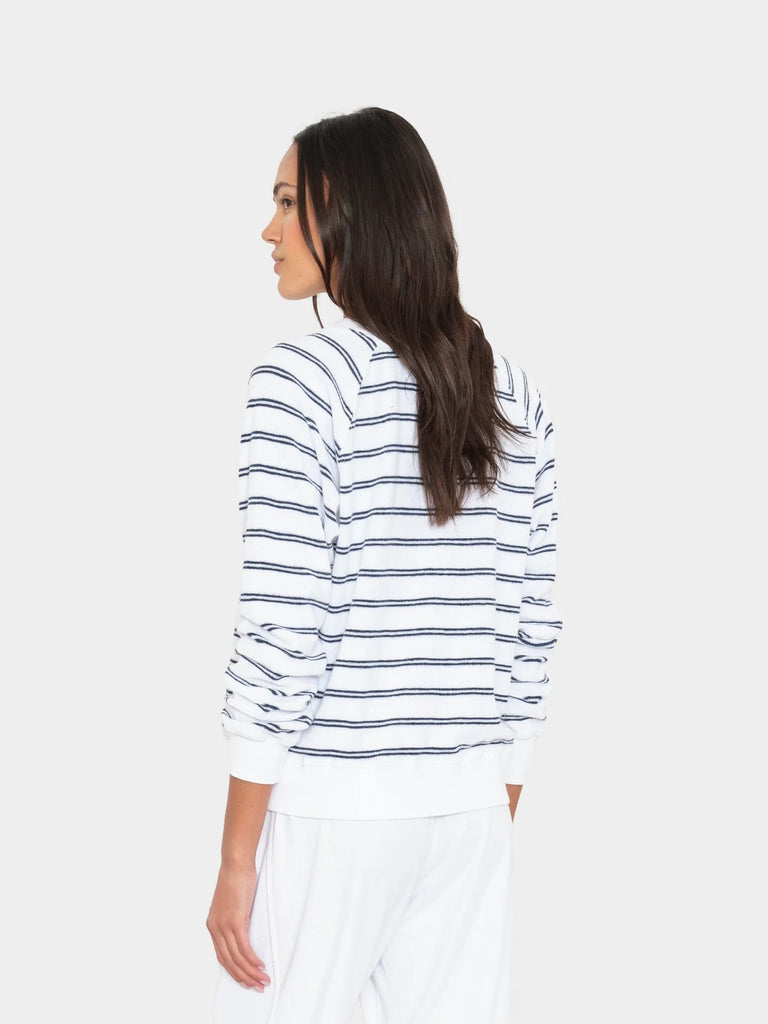 HOPPER Terry Sweatshirt in Cloud White