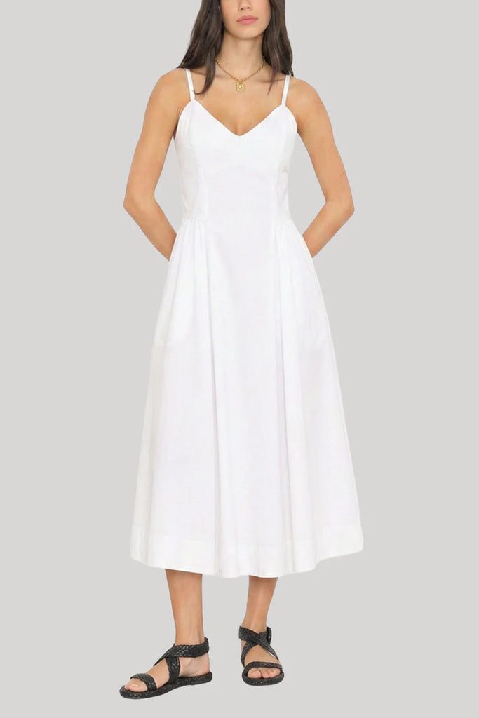 BARDOT Poplin Dress in White