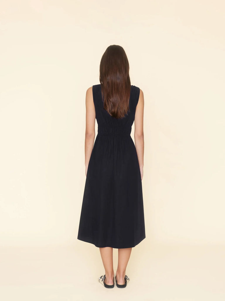 CYRA Midi Dress in Darkest Navy