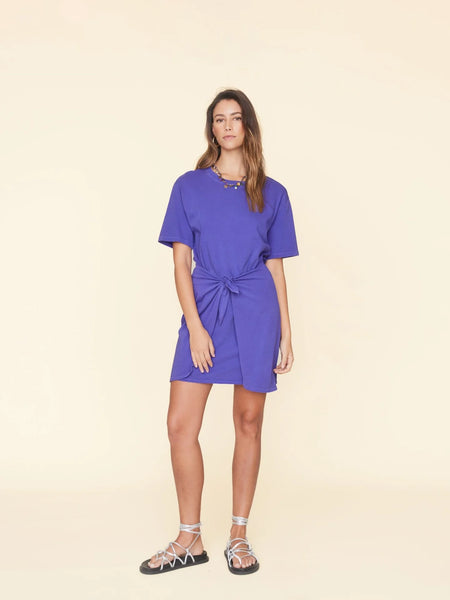 EMME Tie Waist T-Shirt Dress in Gemstone