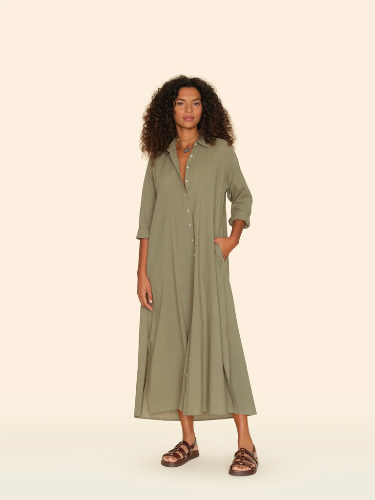 BODEN Maxi Dress in Green Army