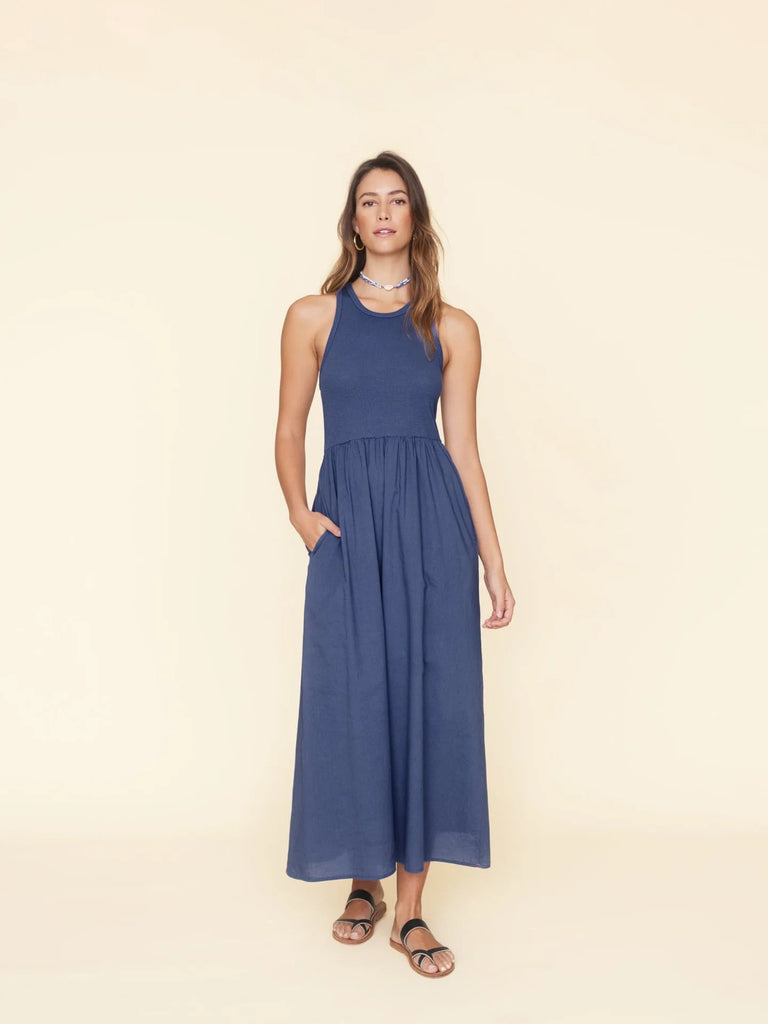 FLYNN Racerback Dress in Marlin Blue