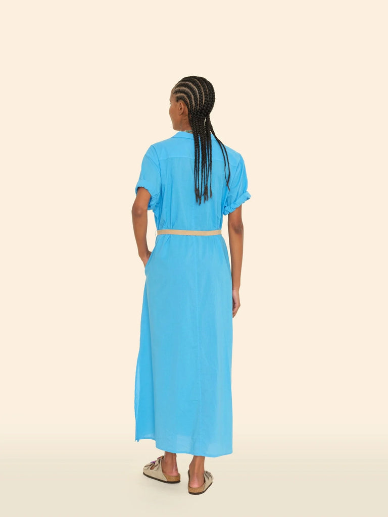 LINNET Short Sleeve Maxi Dress in Tide Pool