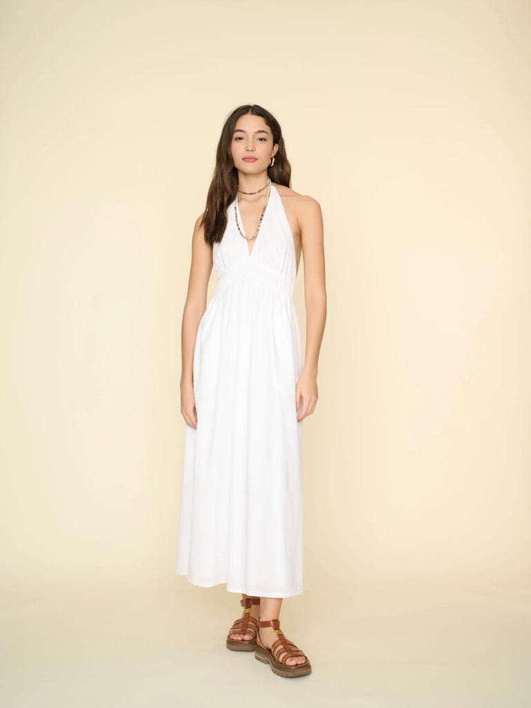 MOLLIE Halter Maxi Dress in White Christina's Luxuries MOLLIE Halter Maxi Dress in White Christina's Luxuries