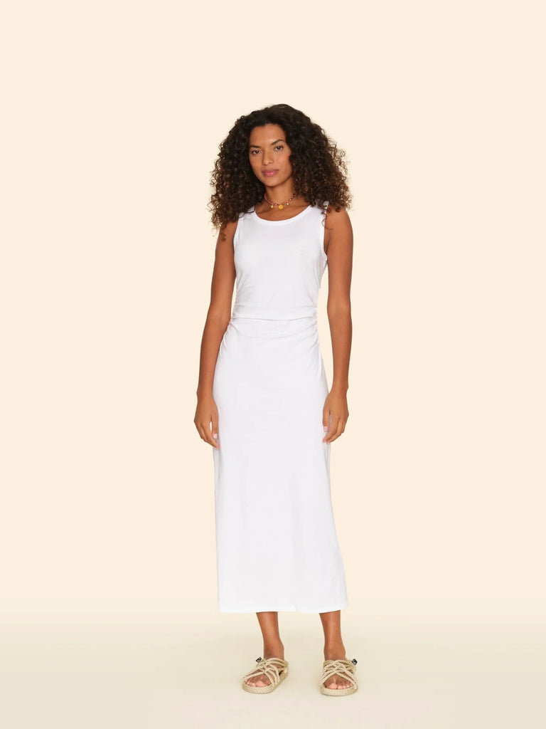PIA Jersey Maxi Dress in White PIA Jersey Maxi Dress in White