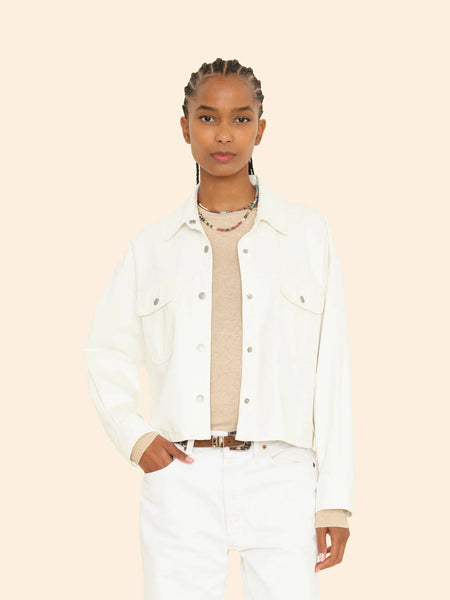 LEON Denim Jacket in White