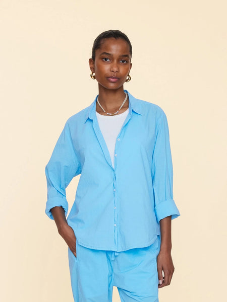 Cotton Thermal Cuffed Long Sleeve Crew in Powder Blue – Christina's Luxuries