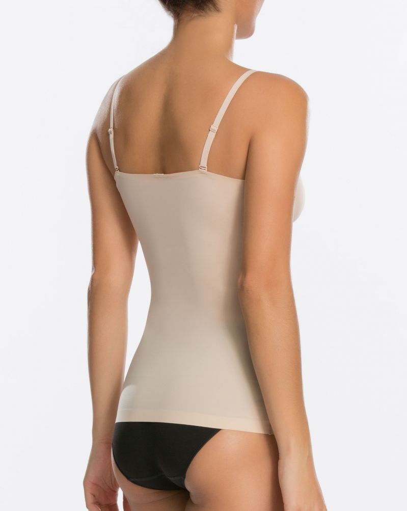 SPANX Shapewear for Women Thinstincts Convertible Cami Small Soft Nude 