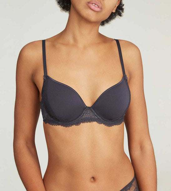 PROMESSE 3D Plunge Bra in Anthracite – Christina's Luxuries