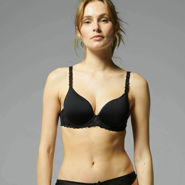 FORM TO BODY Lined Triangle Bralette in Black – Christina's Luxuries