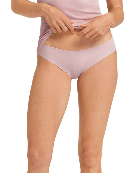 INVISIBLE Cotton Hi Cut Brief in Pale Pink