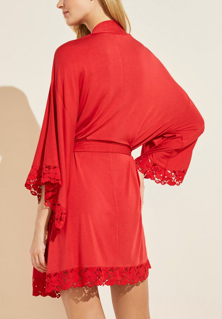 NAYA Kimono Robe in Haute Red