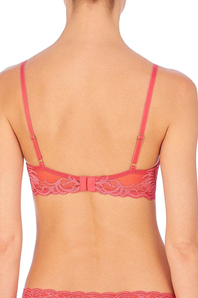 FEATHERS Plunge Bra in Damask Pink