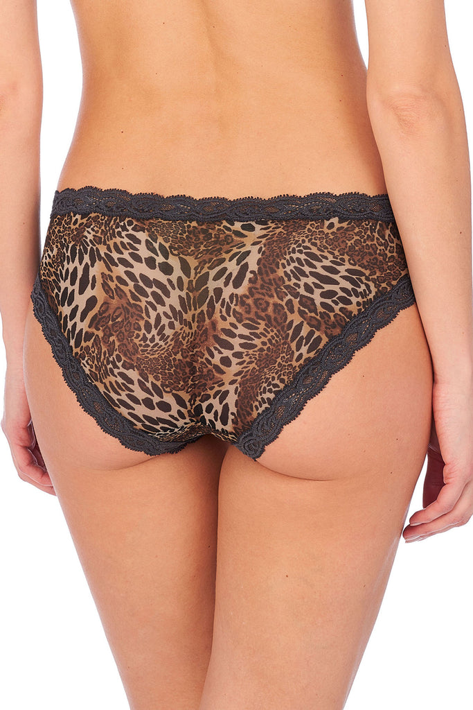 FEATHERS Hipsters in Coal Luxe Leopard