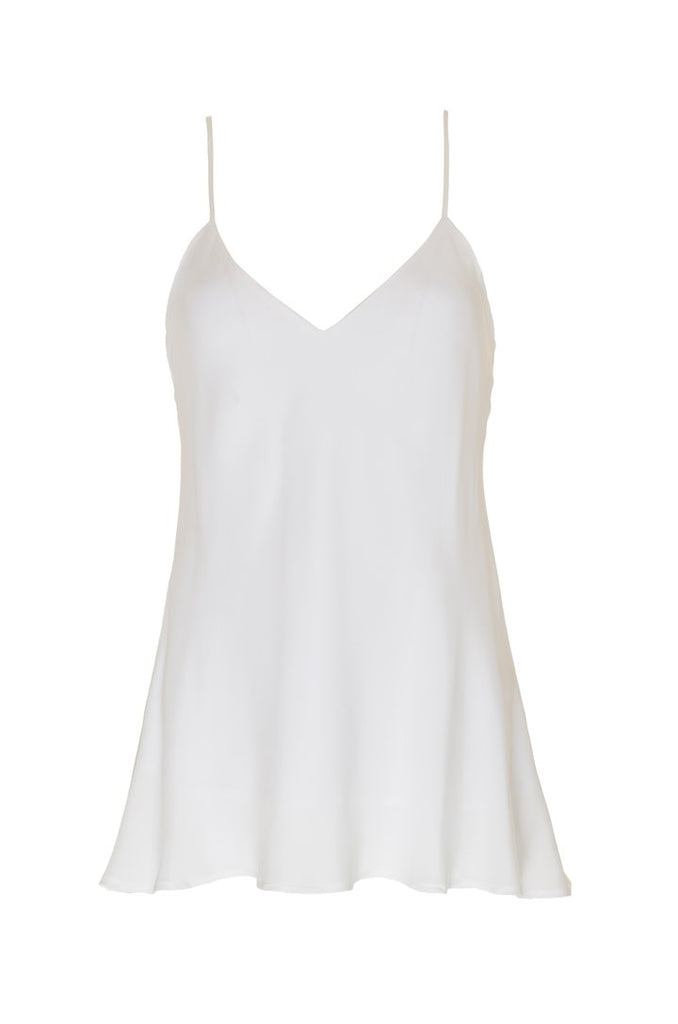Solid Silk Cami in Bright White