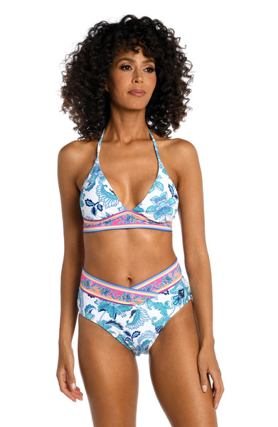Santorini bikini top in multicoloured - Heidi Klein