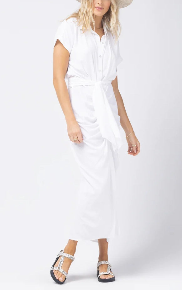 PRISM Cover Up Dress in White