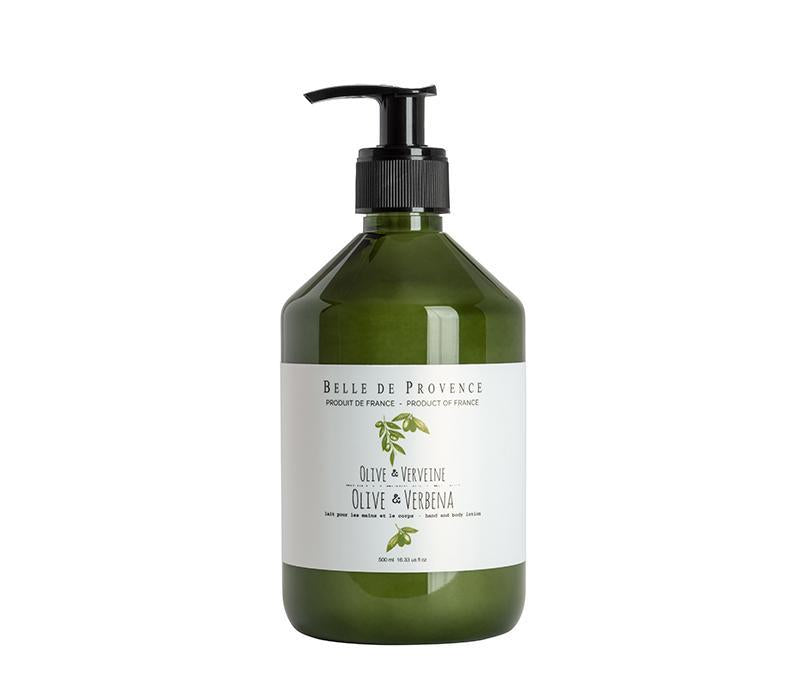 Belle de Provence Olive & Verbena Hand and Body Lotion 500mL