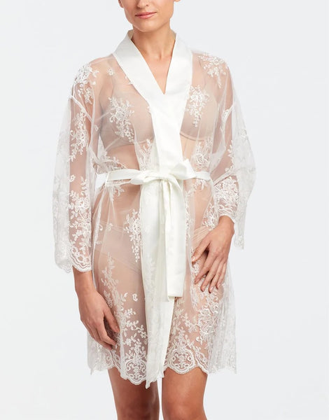 DARLING Lace Robe in Ivory