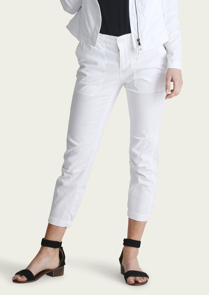 INDIANA Cotton Lyocel Pants in White