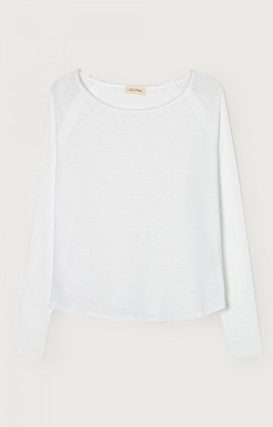 SONOMA Boatneck Long Sleeve Tee in White