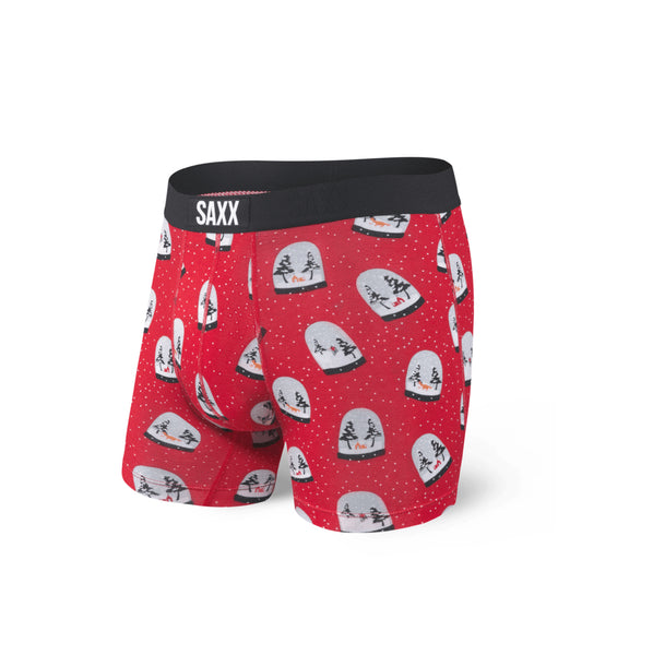VIBE Boxer Brief in Red Snow Globes
