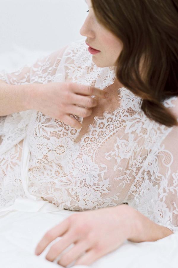 SWAN QUEEN Lace Kimono Robe in Ivory Christina's Luxuries SWAN QUEEN Lace Kimono Robe in Ivory Christina's Luxuries