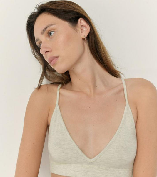 YPAWOOD Bralette in Heather Grey