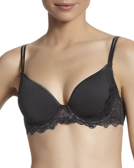 AMOUR 3D Plunge Bra in Anthracite