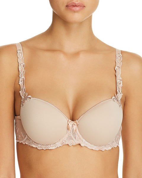 Sheer Mesh Convertible Plunge Bra in Cafe – Christina's Luxuries