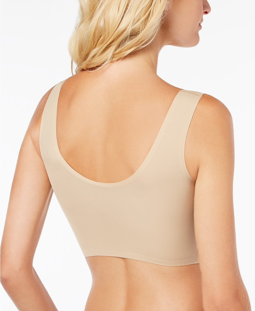 SCOOP NECK Invisibles Comfort Lightly Lined Bralette in Bare